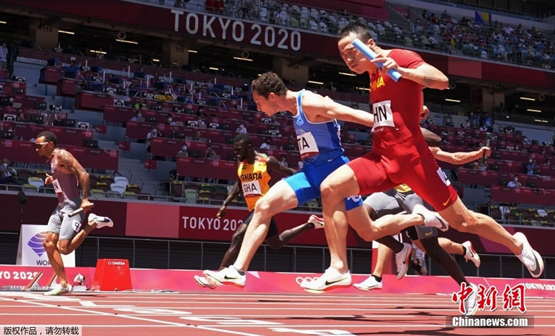 Қытайдың ерлер құрамасы 4x100 метр қашықтыққа эстафеталық жүгіру жарысында финалға жолдама алды