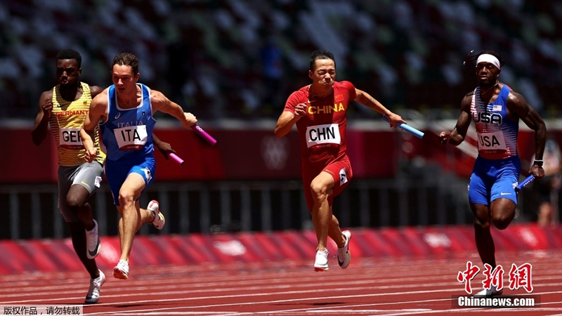 Қытайдың ерлер құрамасы 4x100 метр қашықтыққа эстафеталық жүгіру жарысында финалға жолдама алды