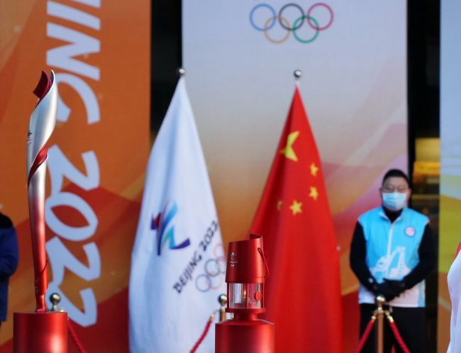 Бейжің 2022 қысқы Олимпиада ойындарының алауы Шоуган саябағына келді