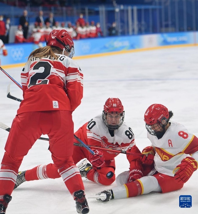 Бейжің қысқы Олимпиадасының әйелдер арасындағы шайбалы хоккейден топтық кезеңінде: Қытай құрамасы Дания құрамасын жеңіп шықты