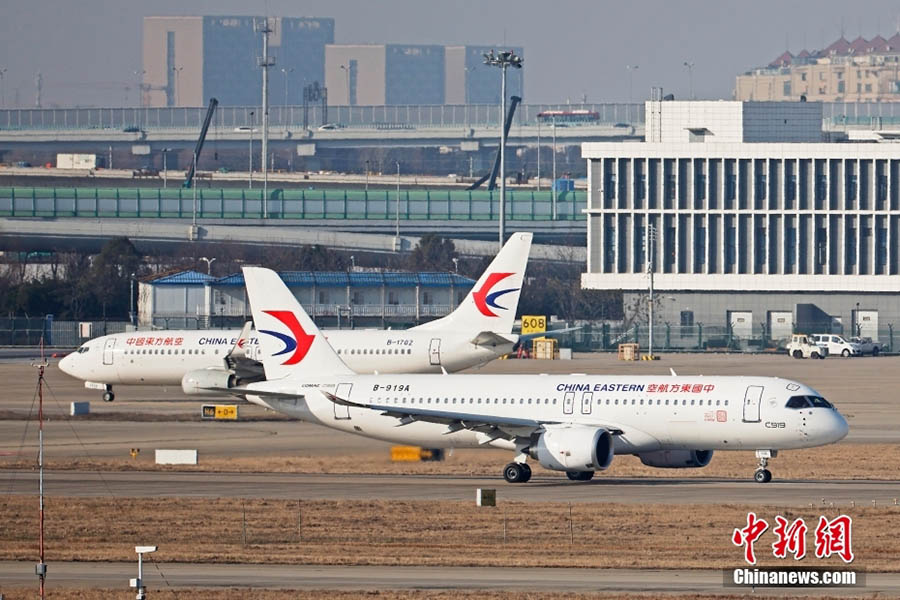 Әлемдегі алғашқы отандық ішкі лайнер  C919 қоян жылғы алғашқы рейсін жасады
