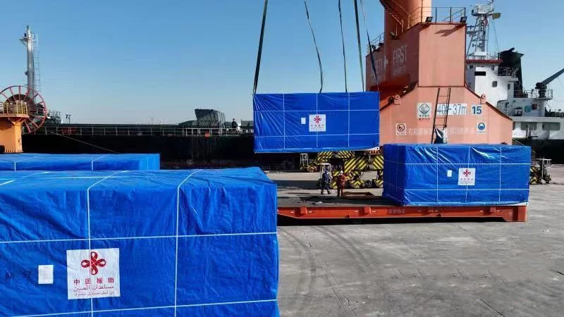 Қытай көмекке берген 225 қорап формпсындағы үй Сирияға жөнелтілді