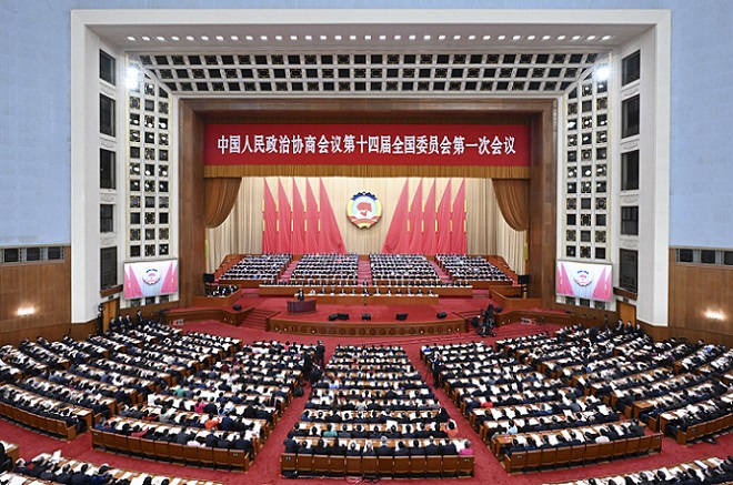 Бейжіңде Қытай халықтық саяси консультативтік кеңесі 14-інші мемлекеттік комитетінің бірінші сессиясы шымылдығын ашты