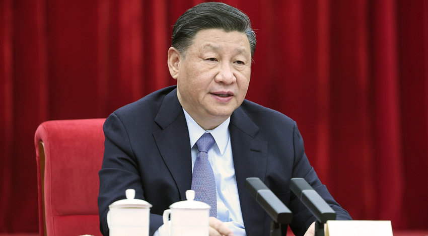 Си Цзиньпин саяси консультативтік кеңес сессиясына қатысқан демократия, өнеркәсіп және сауда қауымдастығының мүшелеріне амандаса барды