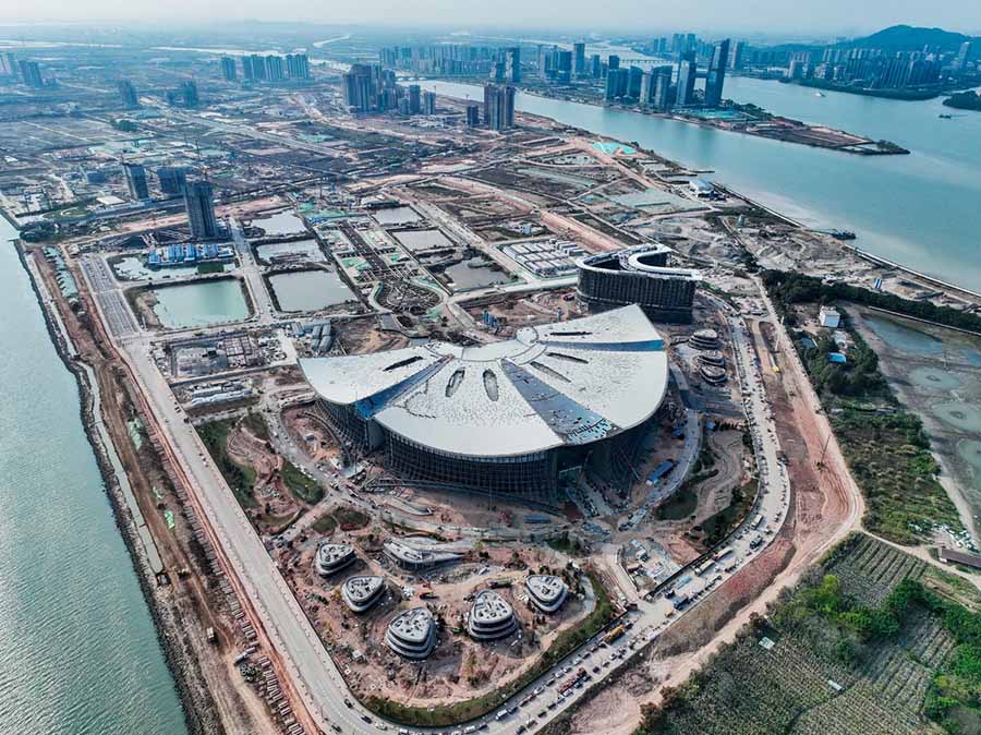 Гуанчжоудағы халықаралық қаржы форумының құрылысы қарқынды жүріп жатыр