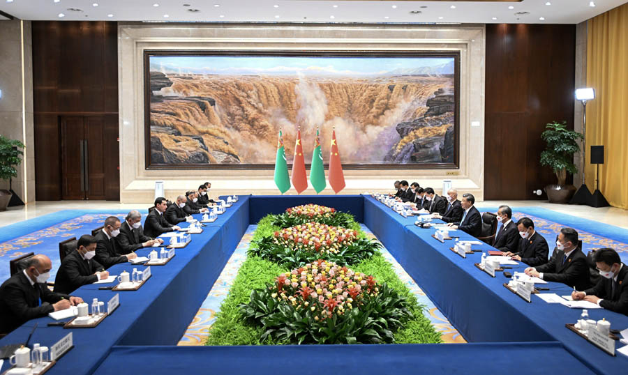 ҚХР Төрағасы Си Цзиньпин Түрікменстан Президенті С.Бердімұхамедовпен кездесті