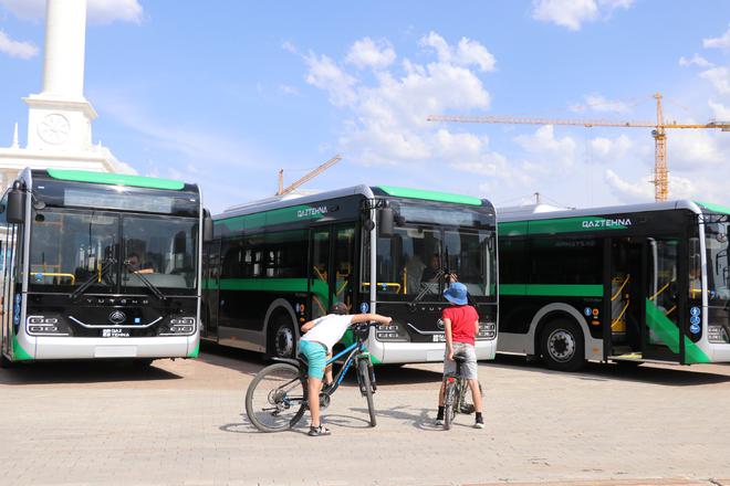 Қытайда жасалған жаңа энергетикалық автобустар Қазақстанға жеткізілді