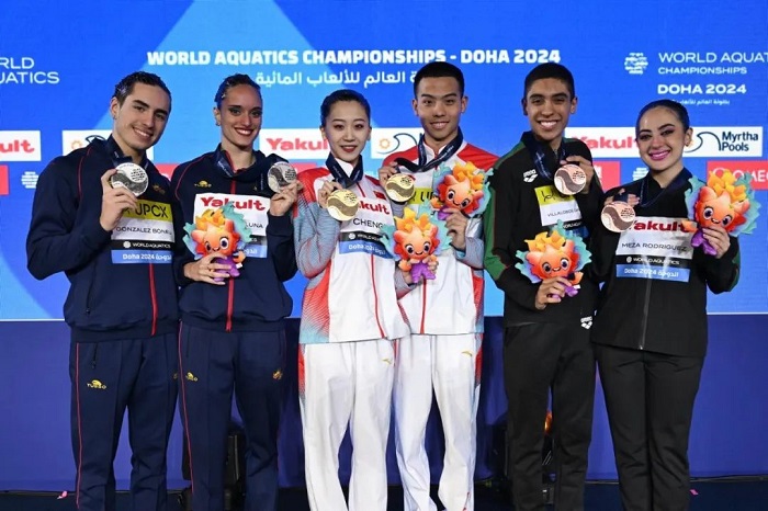 Дохада Жүзуден әлем чемпионатында Қытай құрамасы қос рейтингте бірінші орынды иеледі