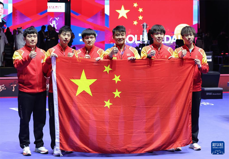 Үстел Теннисінен 2024 жылғы әлем чемпионатында Қытай ерлер құрамасы мен әйелдер құрамасы қос жеңіске қол жеткізді
