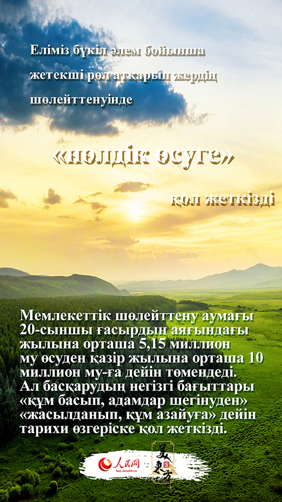 Экологияны реттеу көрікті Қытайдың жаңа бейнесін салды