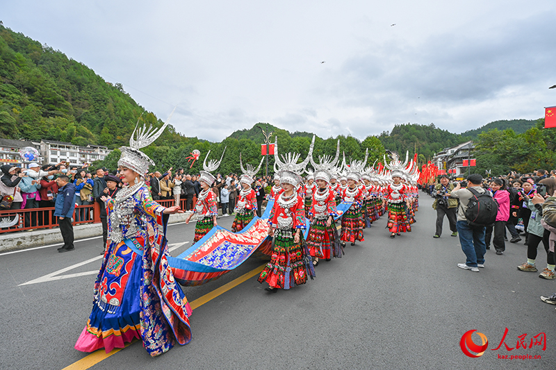 Гуйчжоу өлкесі Лэйшань ауданы тұрғындары «Мяо жаңа жылын» тойлады