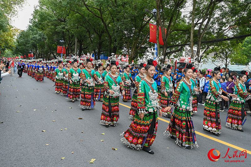 Гуйчжоу өлкесі Лэйшань ауданы тұрғындары «Мяо жаңа жылын» тойлады