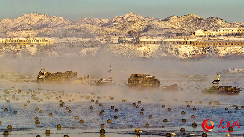 Шаньдун өлкесі Жунчэн қаласы Айлунь шығанағындағы «теңіз тұманы» құбылысы