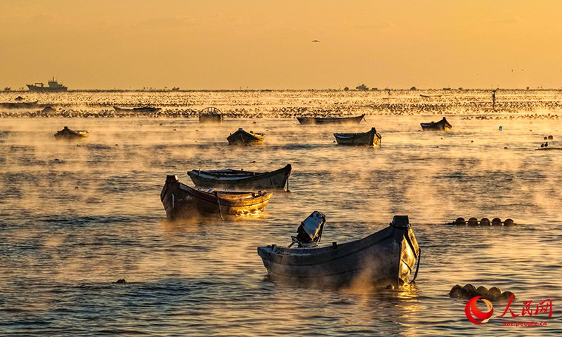 Шаньдун өлкесі Жунчэн қаласы Айлунь шығанағындағы «теңіз тұманы» құбылысы