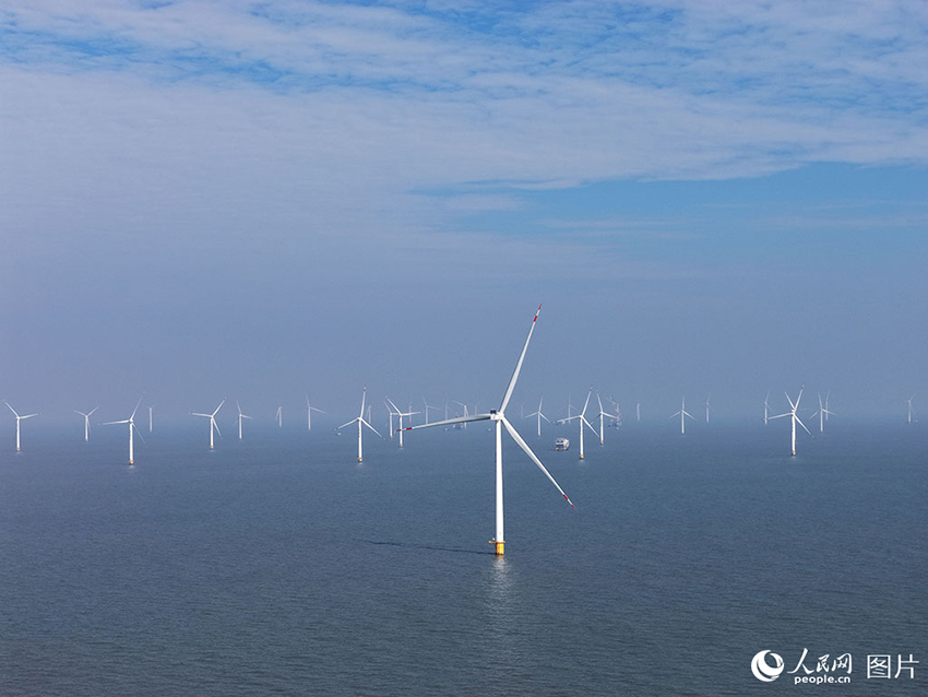 Қытайдың теңіздегі жел энергетикасы саласындағы жағалаудан ең алыс жобасы электр желісіне толық қосылды