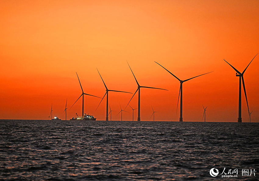 Қытайдың теңіздегі жел энергетикасы саласындағы жағалаудан ең алыс жобасы электр желісіне толық қосылды
