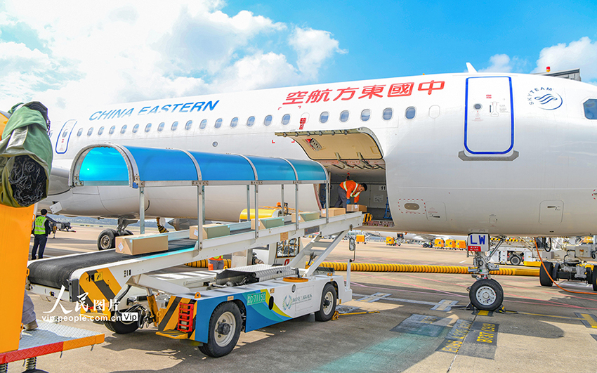 Хайнаньдағы кедендік операцияның бірінші күні: Хайкоу Мейлань әуежайы аралдан тарифсыз тауарлардың бірінші партиясын шығарды