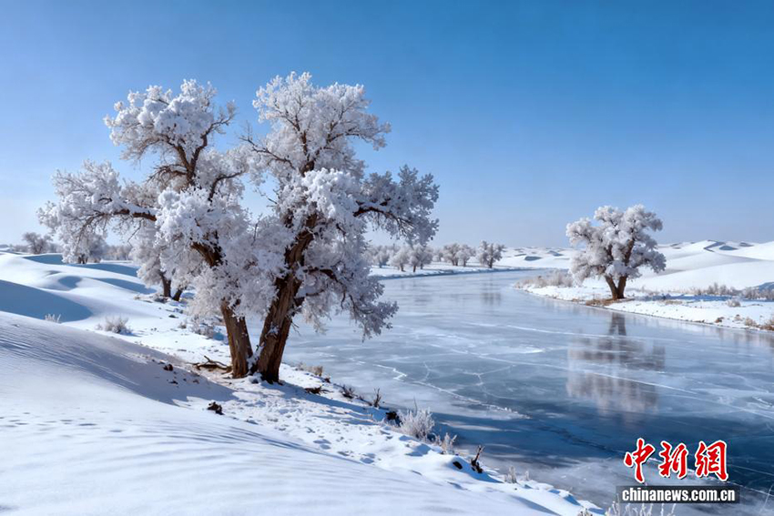 Қар астындағы Такламакан шөлі