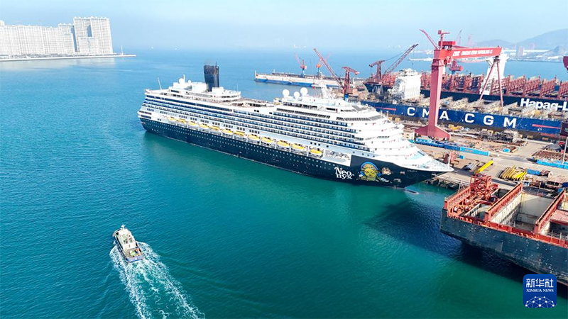 100 000 тонналық «Идеал» круиздік кемесі Циндаода жөндеуден өтті