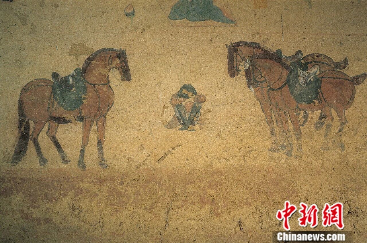 Дуньхуан Могао гроттосындағы жылқылар