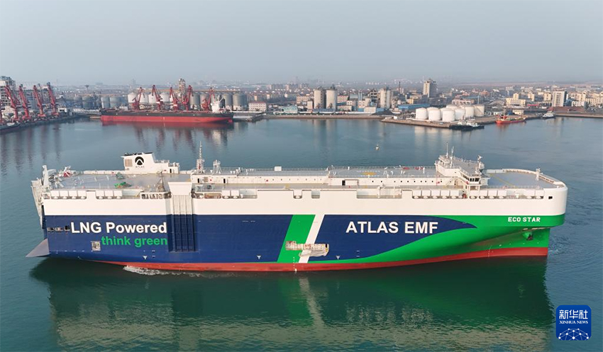 Шаньдун Лункоу: 7000 орындық қос отындық автокөлік тасымалдаушы кеме іске қосылды